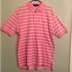 Men’s polo golf shirt.